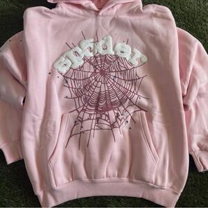 Pink Spider Web Hoodie